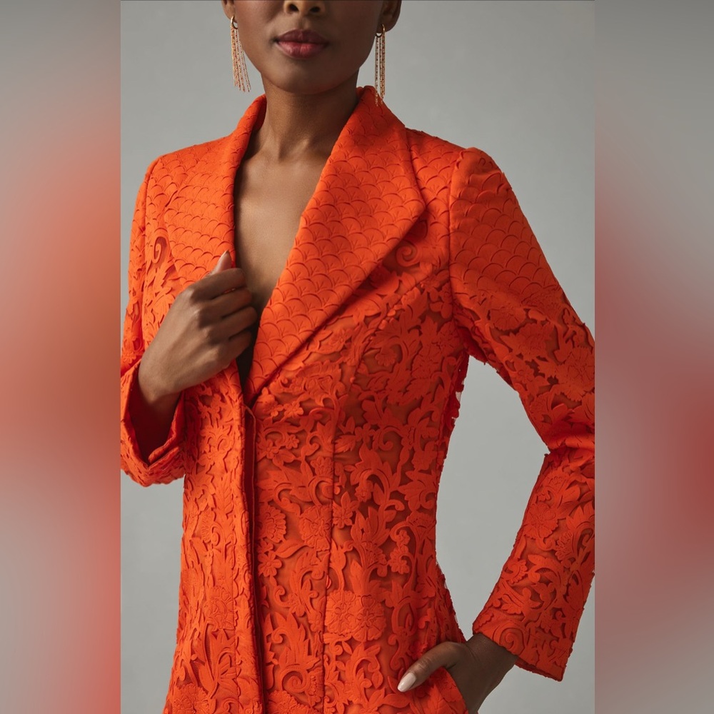NWT: Pankaj & Nidhi V-Neck Blazer Mini-dress - Picture 2 of 5